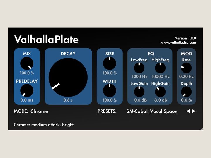 Valhalla Plate by Valhalla DSP